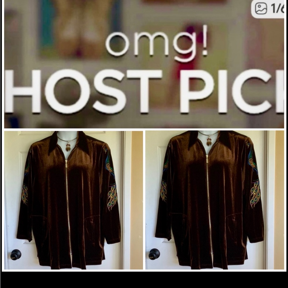 BOB MACKIE peacock embroidery . Plus size tall party host pick 1 5. 2026